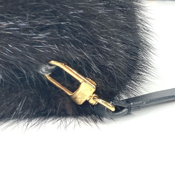 Louis Vuitton Montchon Black Vison crossbody bag shoulder mink - Picture 5 of 13